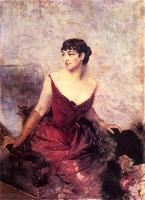 Giovanni Boldini - Countess de Rasty Seated in an Armchair